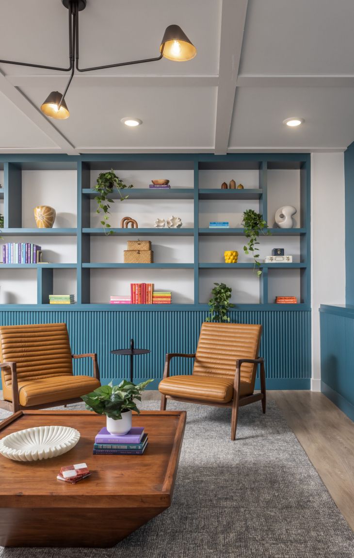 The community room at Volta in Burnsville, MN.